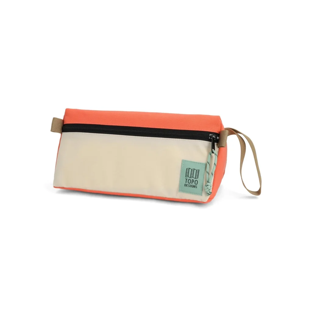 sacoche dopp kit Almond/Emberglow
