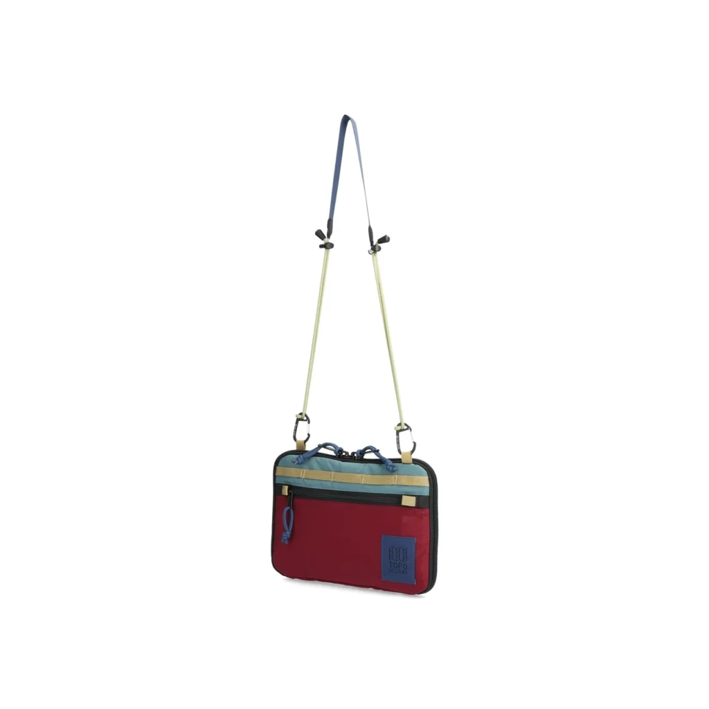 All Adventure Accessory Bag topo design Burgundy