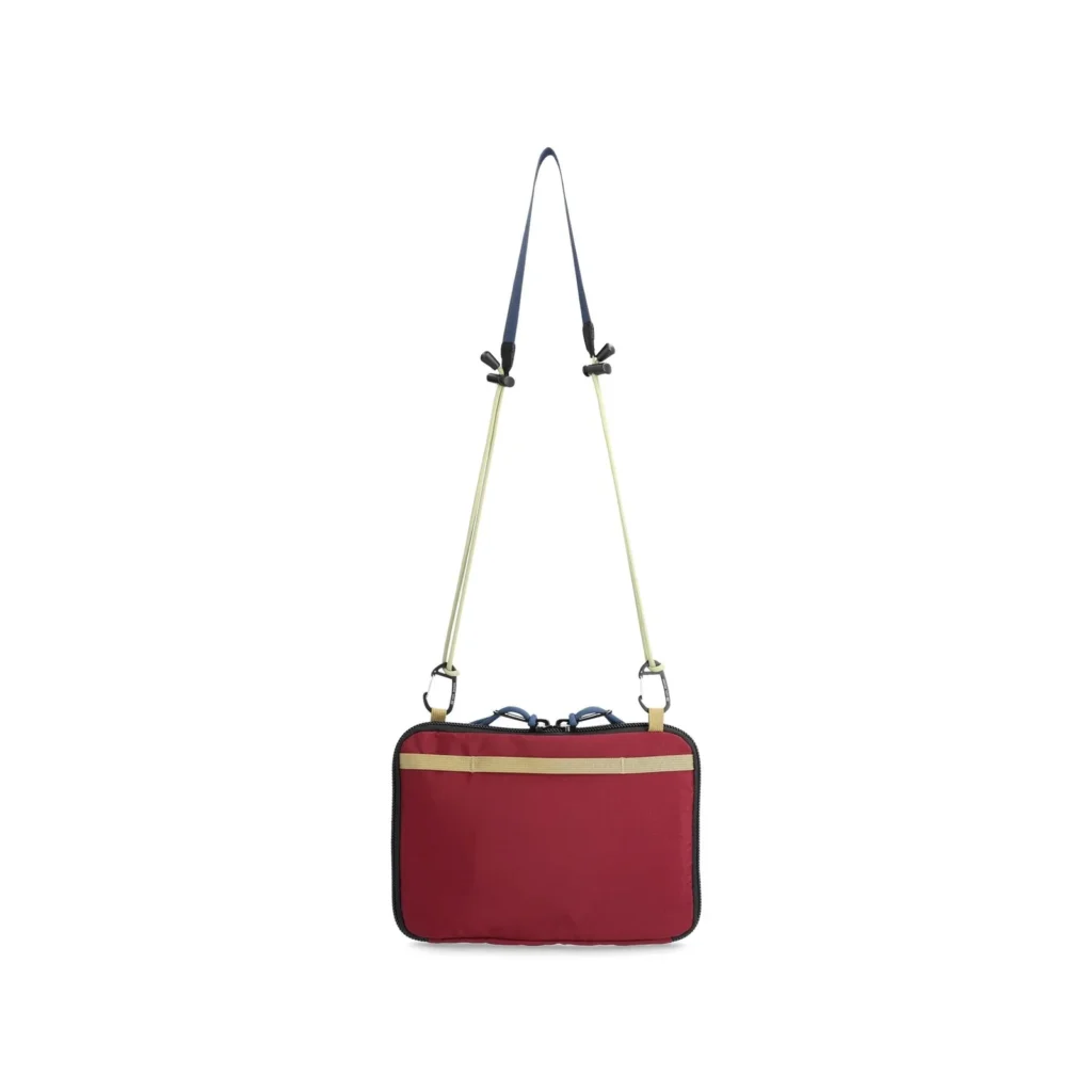 All Adventure Accessory Bag topo design Burgundy