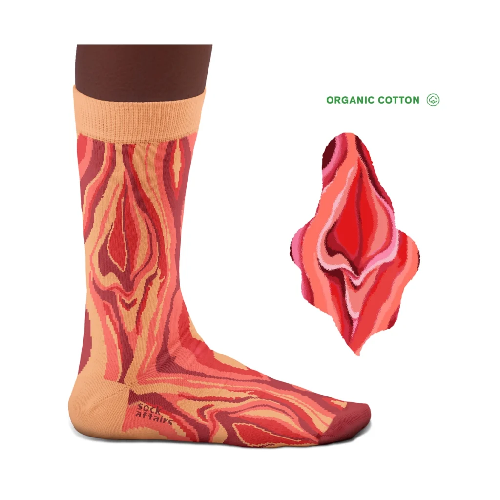 Chaussette vulva sock affaires