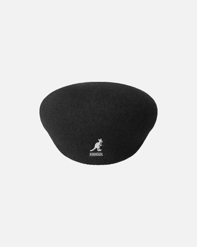 KANGOL - WOOL 504 CAP - BLACK