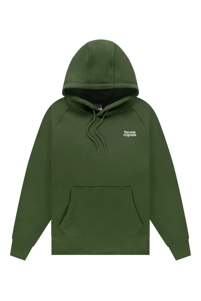 Sweat à capuche Catna Gold Moss avec logo brodé sur la poitrine gauche