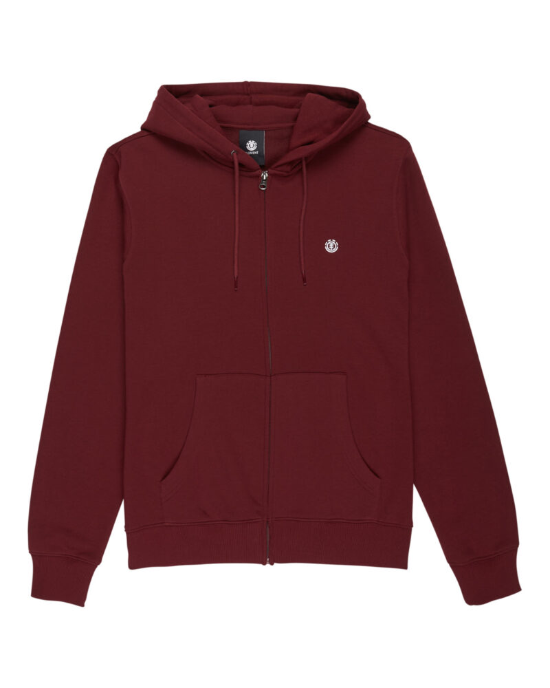 ELEMENT - ICON EMBROIDERY ZIP SWEAT – ZINFANDAL