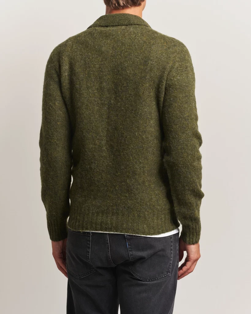 Dos du polo Harley of Scotland Scots Pine sans couture visible