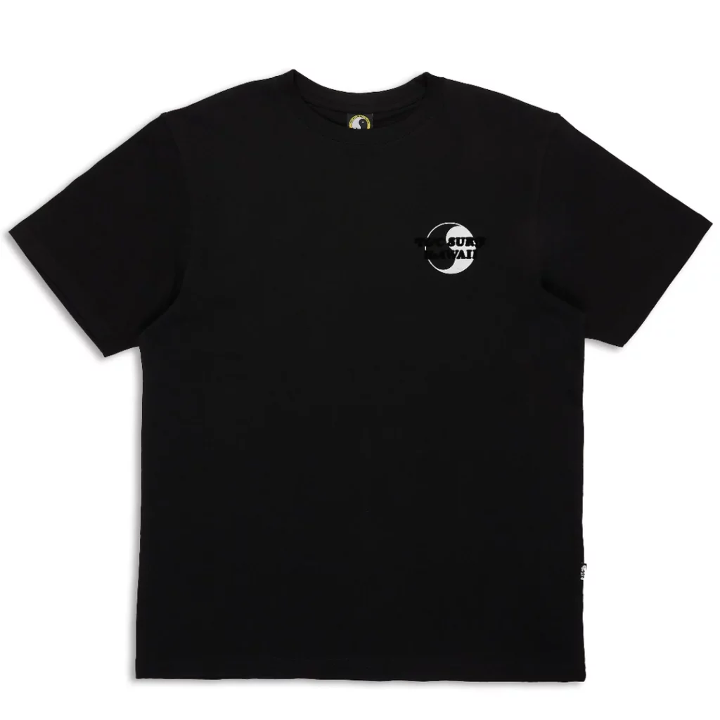T-shirt T&C Surf Designs noir vue de face