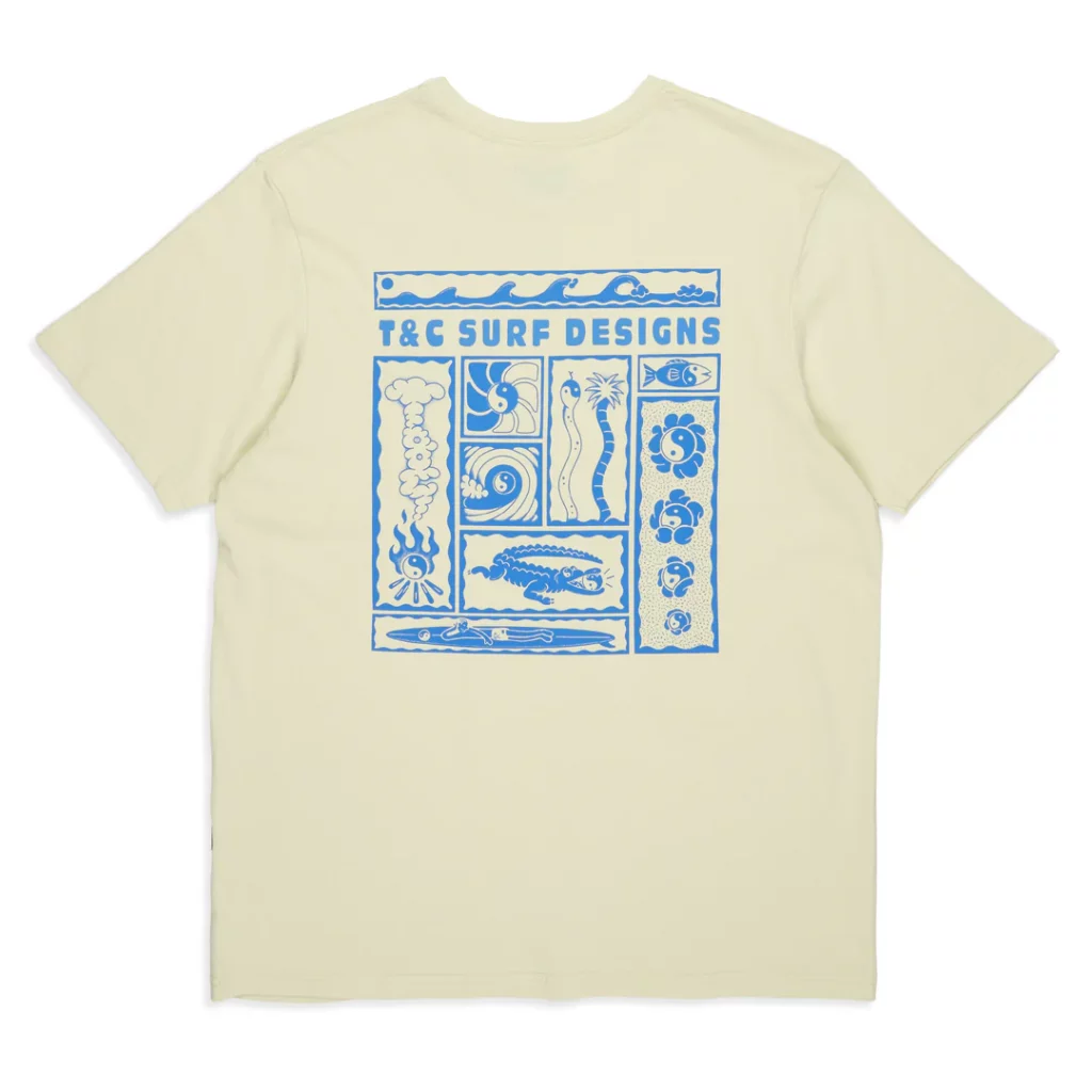 Dos du tee-shirt Kenny Camp Used Sage avec motif imprimé