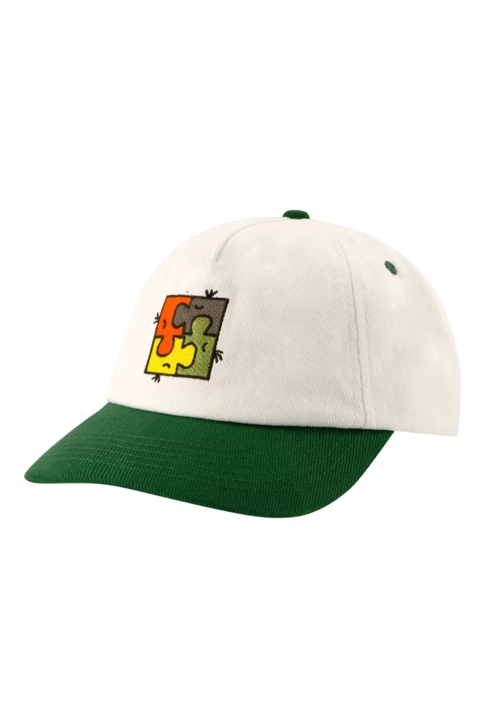 Casquette Unity Tone White Alyssum / Green vue de face